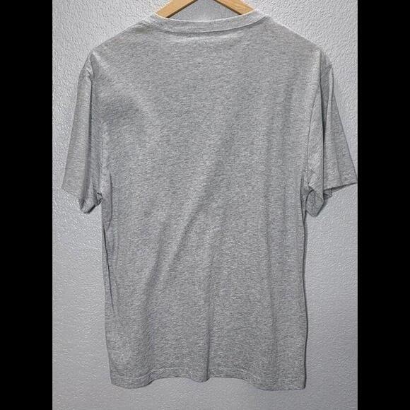 True Religion T-shirt Mens Heather Gray Short Sleeve Arch Logo Guitar Sz L - Picture 2 of 5